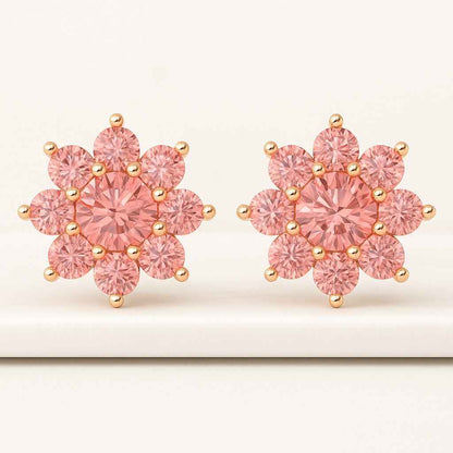 Tiny Flower cz stud earrings  Cz stud earrings Dainty stud earrings Stud earrings flower stud earrings Tiny studs
