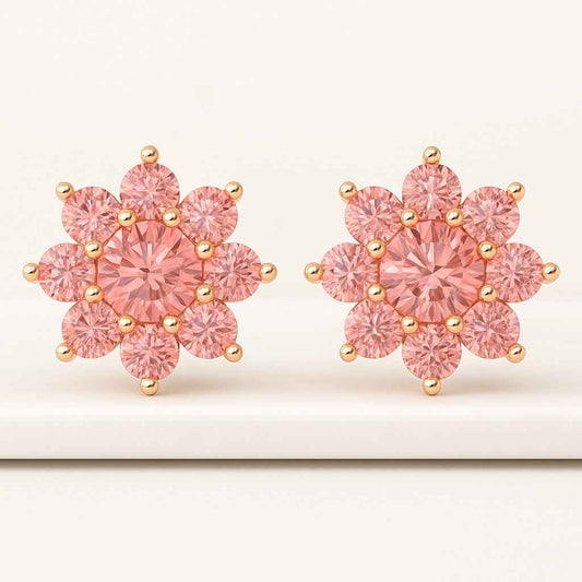 Tiny Flower cz stud earrings  Cz stud earrings Dainty stud earrings Stud earrings flower stud earrings Tiny studs
