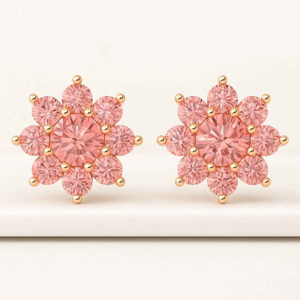 Tiny Flower cz stud earrings  Cz stud earrings Dainty stud earrings Stud earrings flower stud earrings Tiny studs
