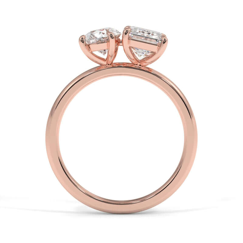 Toi Et Moi Diamond Engagement Ring