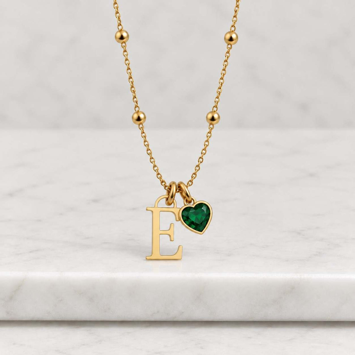 Heart Shaped Toi et Moi Necklace, Lab Diamond Necklace For Anniversary Gift, 14K Gold Two Stone Necklace For Couple Gift, Heart Necklace
