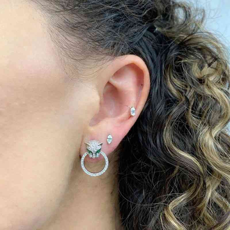 Toi et Moi Ring Two Stone Engagement Ring Birthstone Ring Emerald and Pear Ring Anniversary Ring Moissanite Toi et Moi Ring