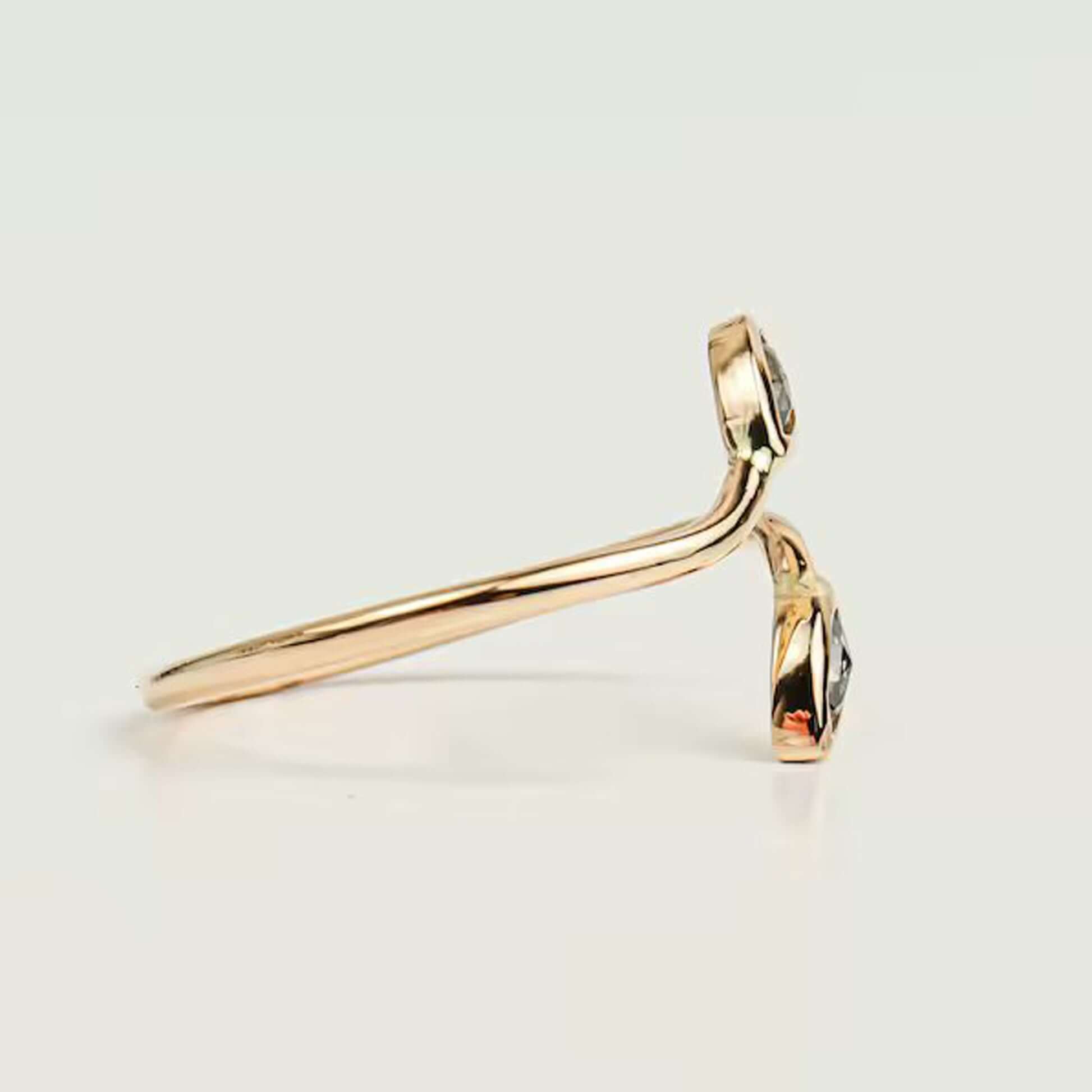 Toi et Moi Salt And Pepper Diamond Ring