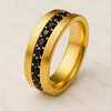1.10 MM Round Lab Grown Black Diamond Eternity Men’s Band