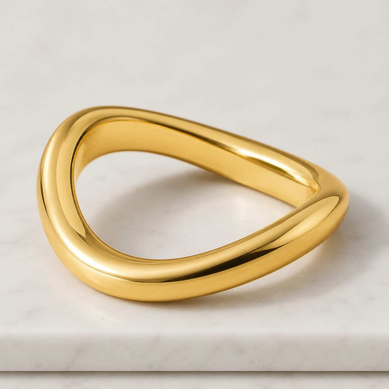 Twisted Rope Band, 14k Solid Gold Statement Ring,
