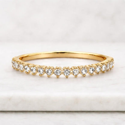 Twisted Rope Band Ring | 18K Gold Torsade Design | Minimalist Stacking Ring
