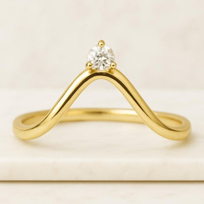 Twisted Solid Gold Bridal Band Solid Gold Wedding Band