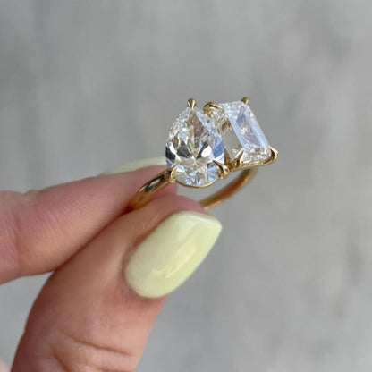 Two Stone Diamond Ring Gift