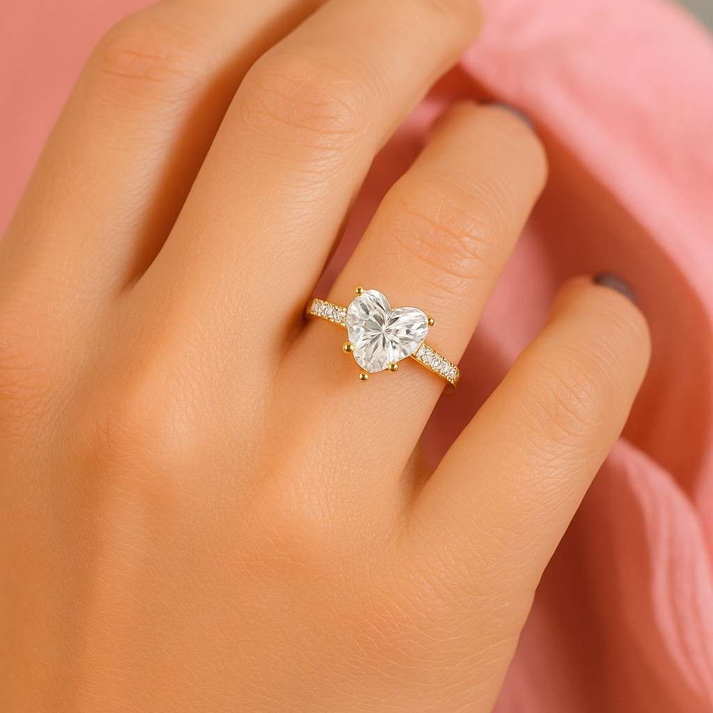 two tone 2.65 carat f color vvs2 clarity igi certified heart cut lab grown diamond halo engagement ring