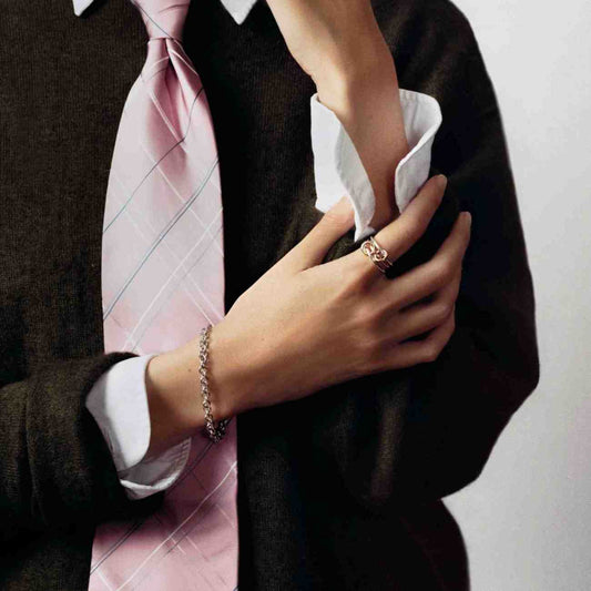 Two Tone Connector Band Gift For Her