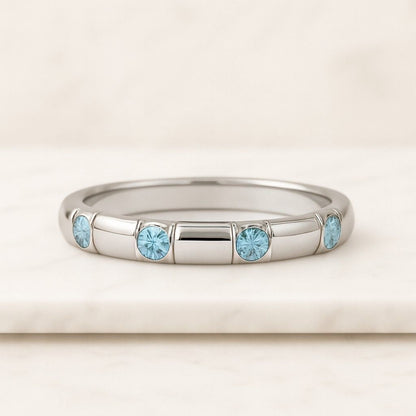 Unique Engagement Ring Wedding Ring Bridal Ring  Lab Grown Diamond Ring Minimalist Diamond Engagement Ring Set Round Brilliant Diamond Ring Set