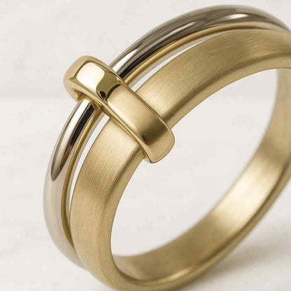 Unique Brushed Gold Matte Finish Bridal Jewelry