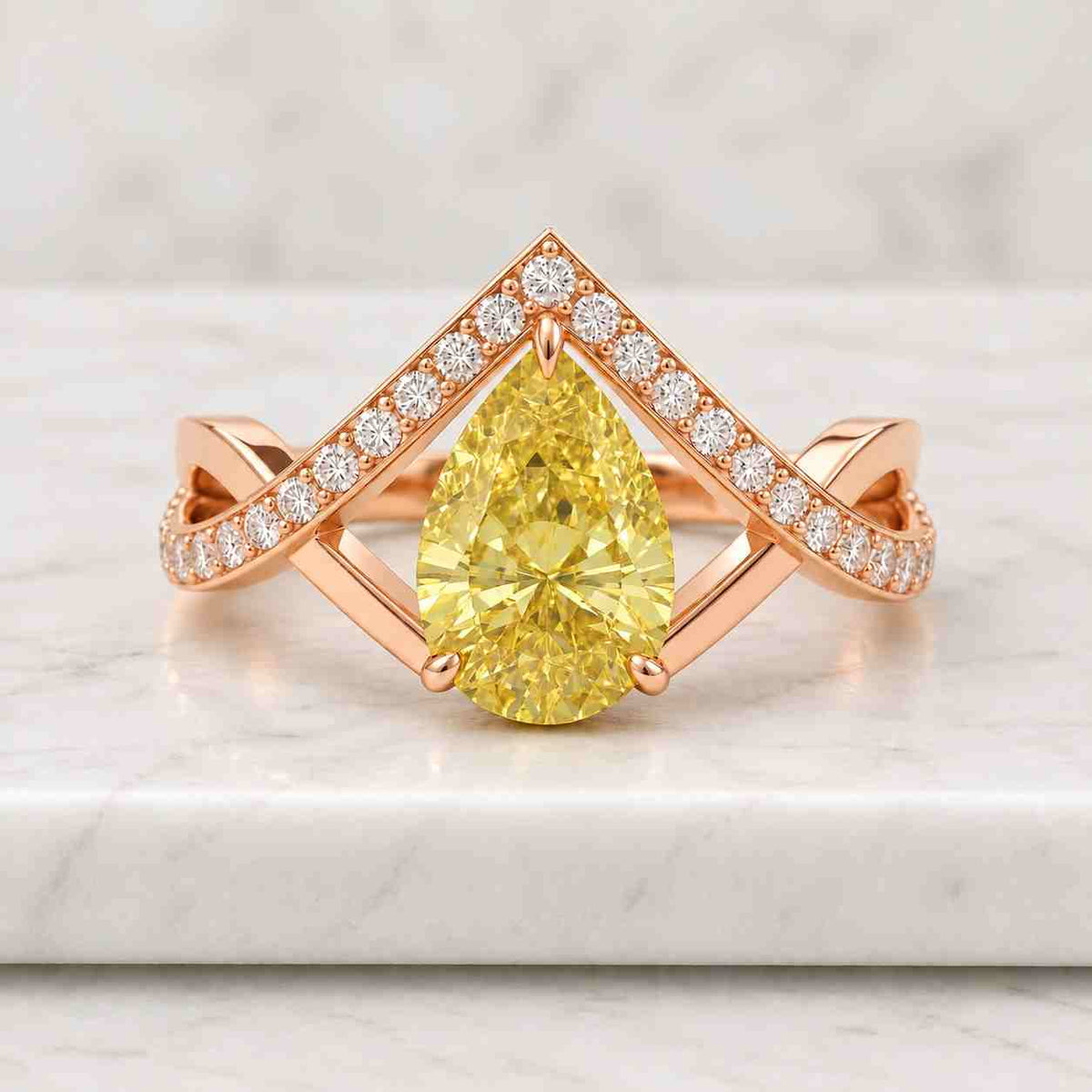 unique bypass ring, wedding ring, curved solitaire band, anniversary ring for her