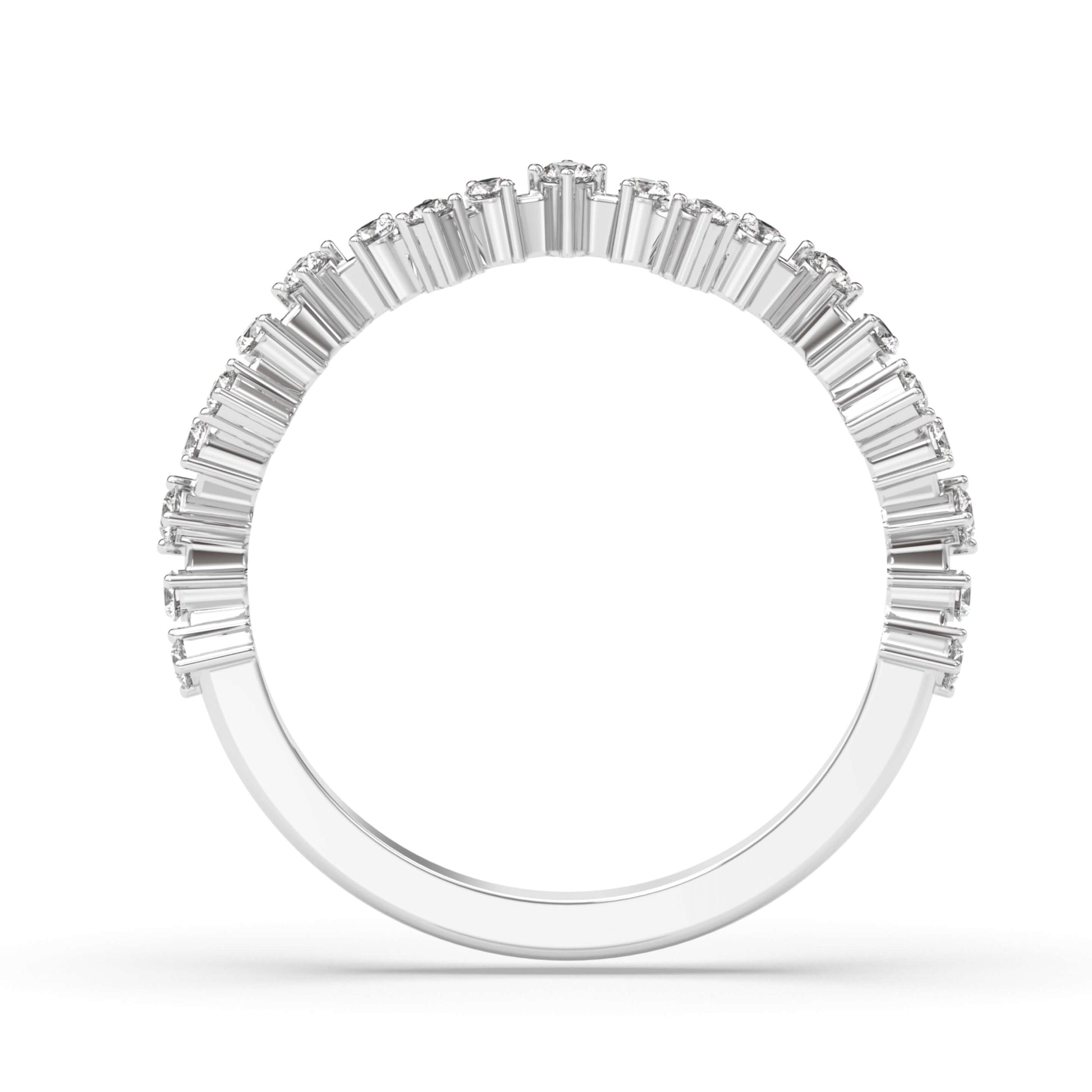 Unique Gold Diamond ring with Lace Detail