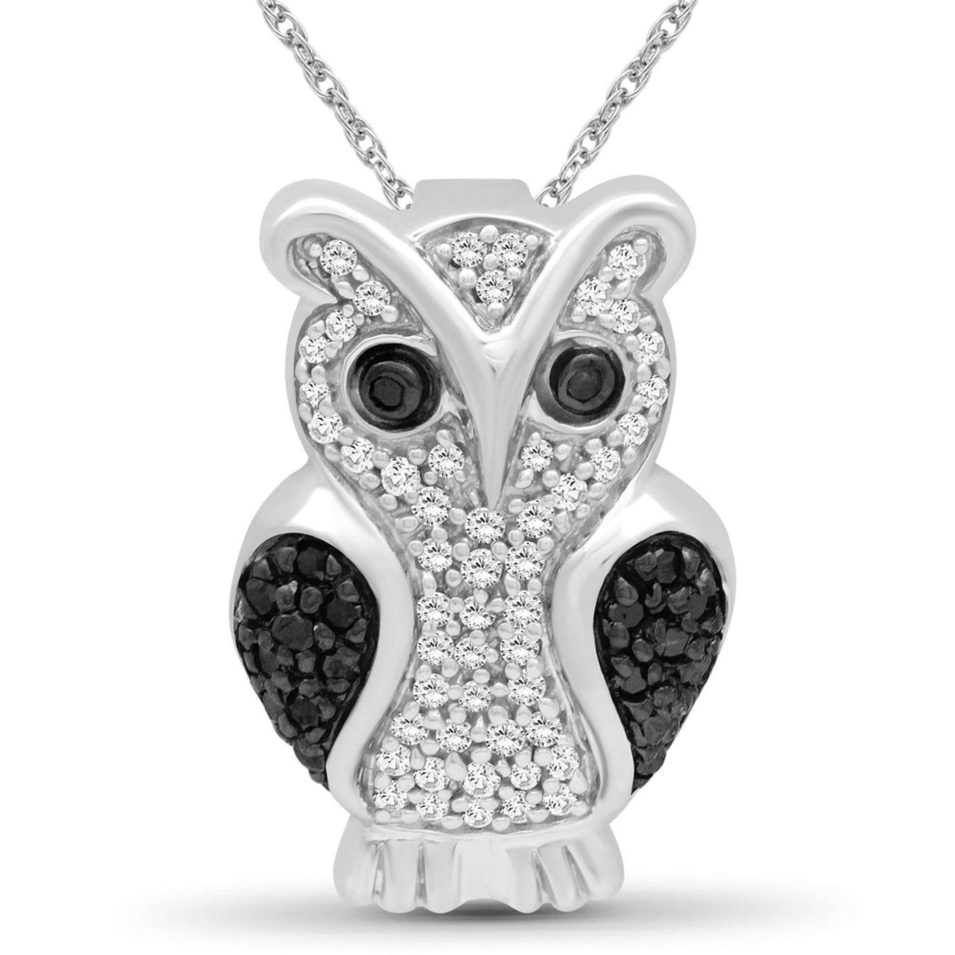 Unique Grey Spinal Owl Pendant For Women