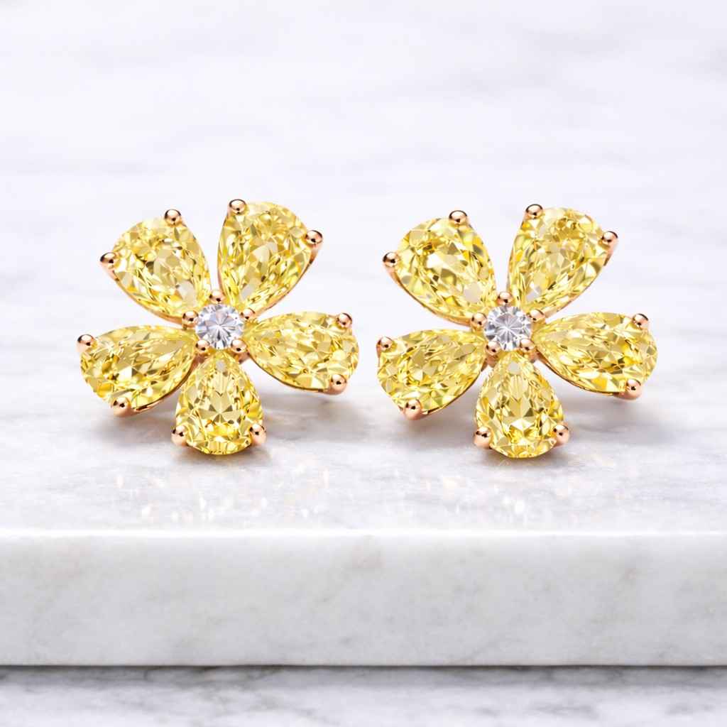 unique open circle diamond ring