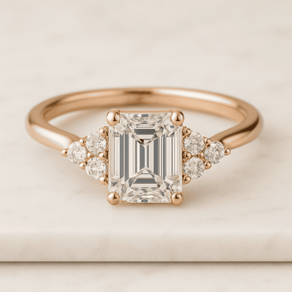 Radiant Cut Lab Grown Diamond Solitaire Engagement Ring