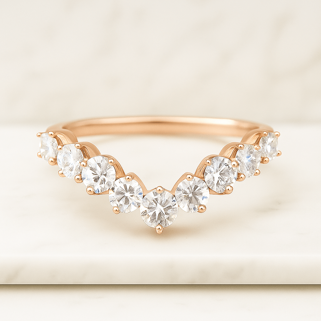 Unique Proposal Ring for Her Six Claw Prong Setting Ring Gifts