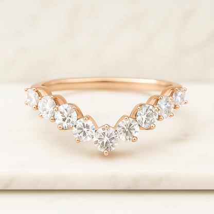 Unique Proposal Ring for Her Six Claw Prong Setting Ring Gifts