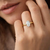 Moval Cut Lab Grown Diamond Solitaire Engagement Ring