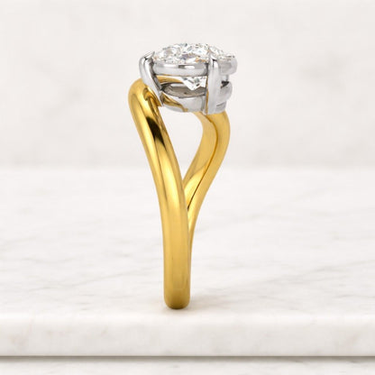 Unique Wavy Diamond Eternity Band