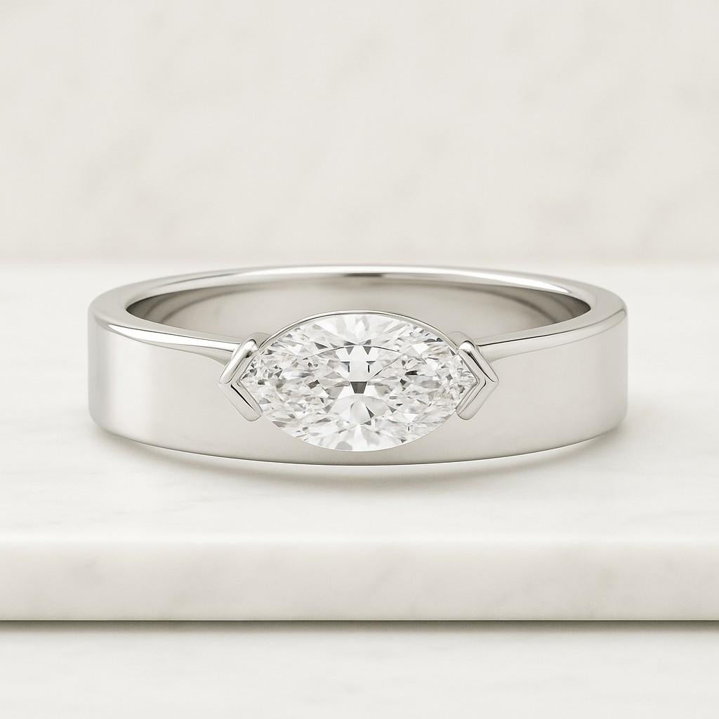 Unique Wedding Ring Women Half Eternity Band Bridal Anniversary Ring