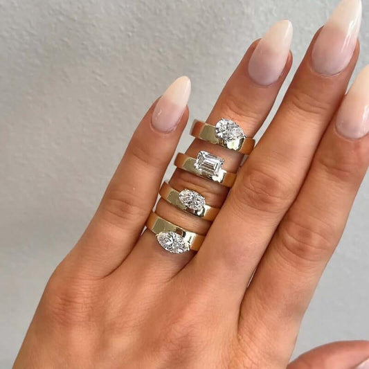 Unique Wide Cut Out Design Band