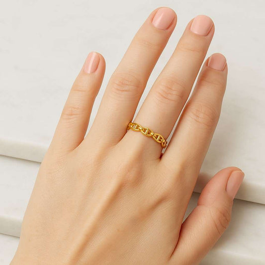 Unisex Gold Wedding Ring 14K Gold Bridal Band