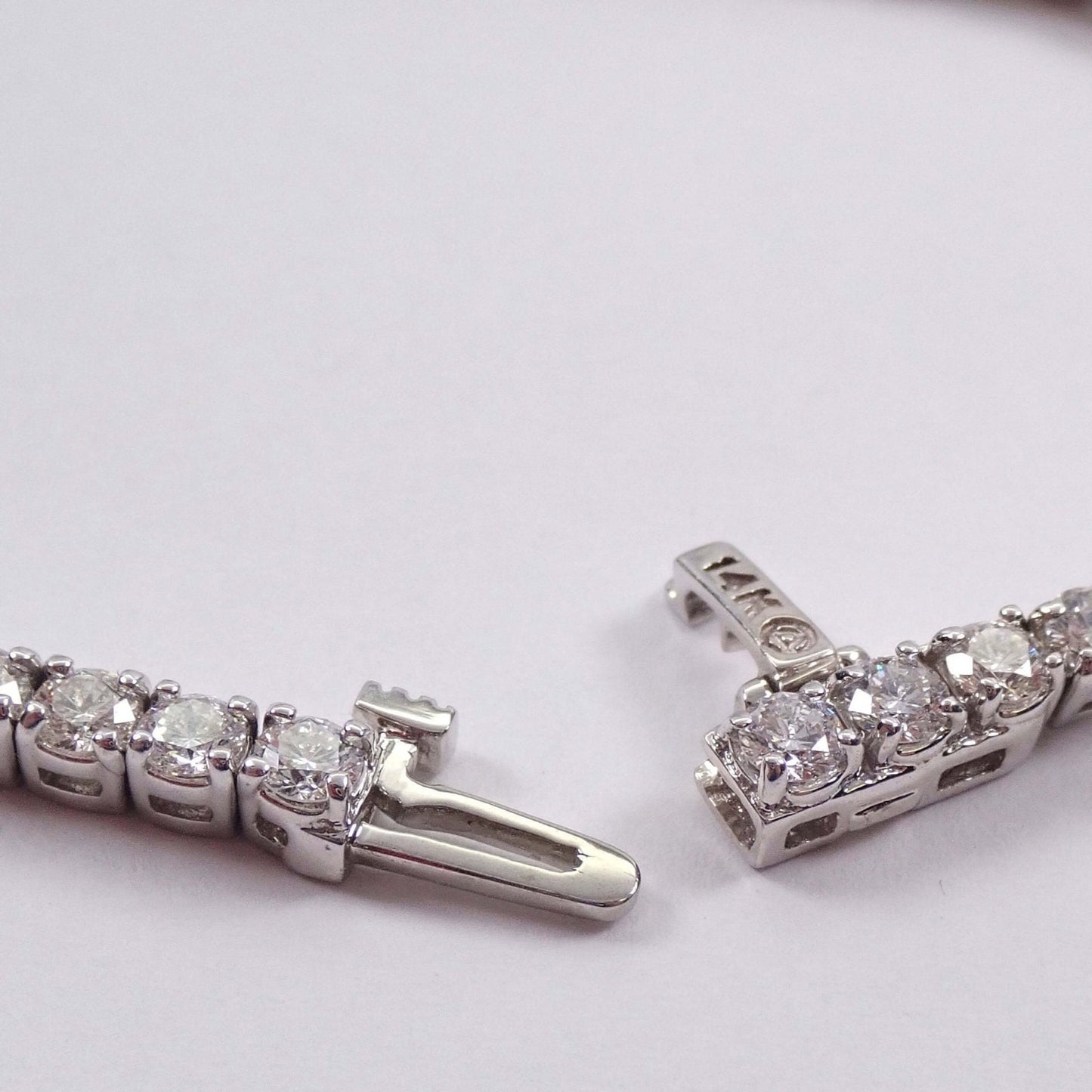 VS1 Round Cut Moissanite Tennis Bracelet All Sizes
