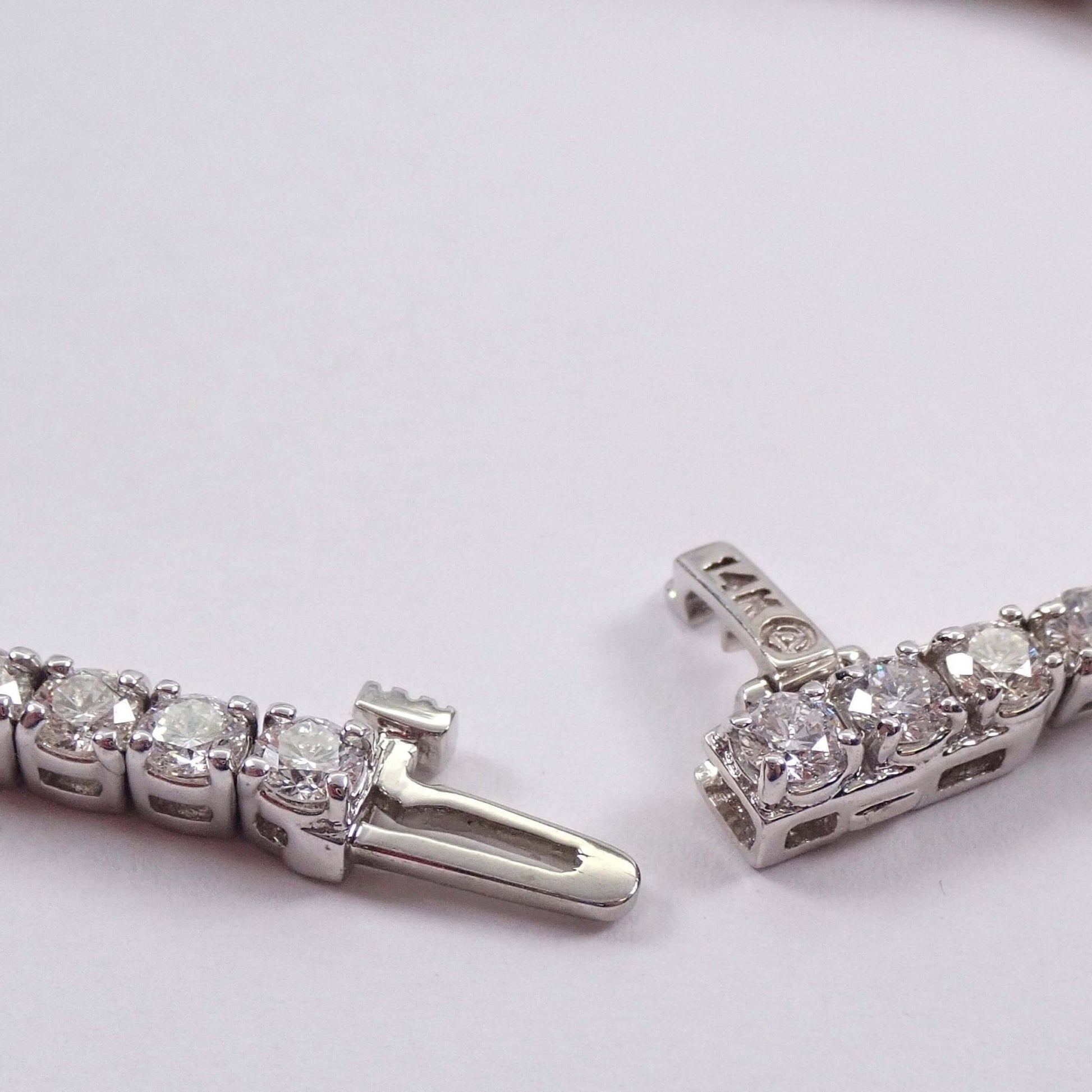 VS1 Round Cut Moissanite Tennis Bracelet All Sizes