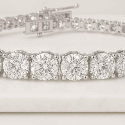 Moissanite Tennis Bracelet 925 Sterling Silver VVS Tennis Bracelet Passes Diamond Tester