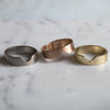 10K Solid Gold Cigar Wedding Band For Men And Women