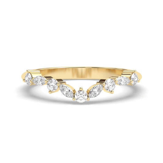 V Shaped Chevron Stackable Band