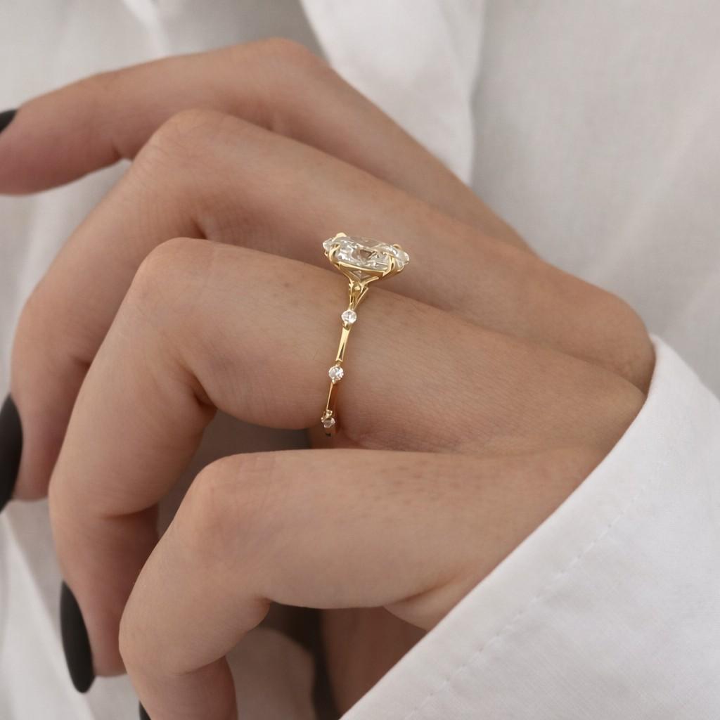  valentine diamond ring minimalist ring