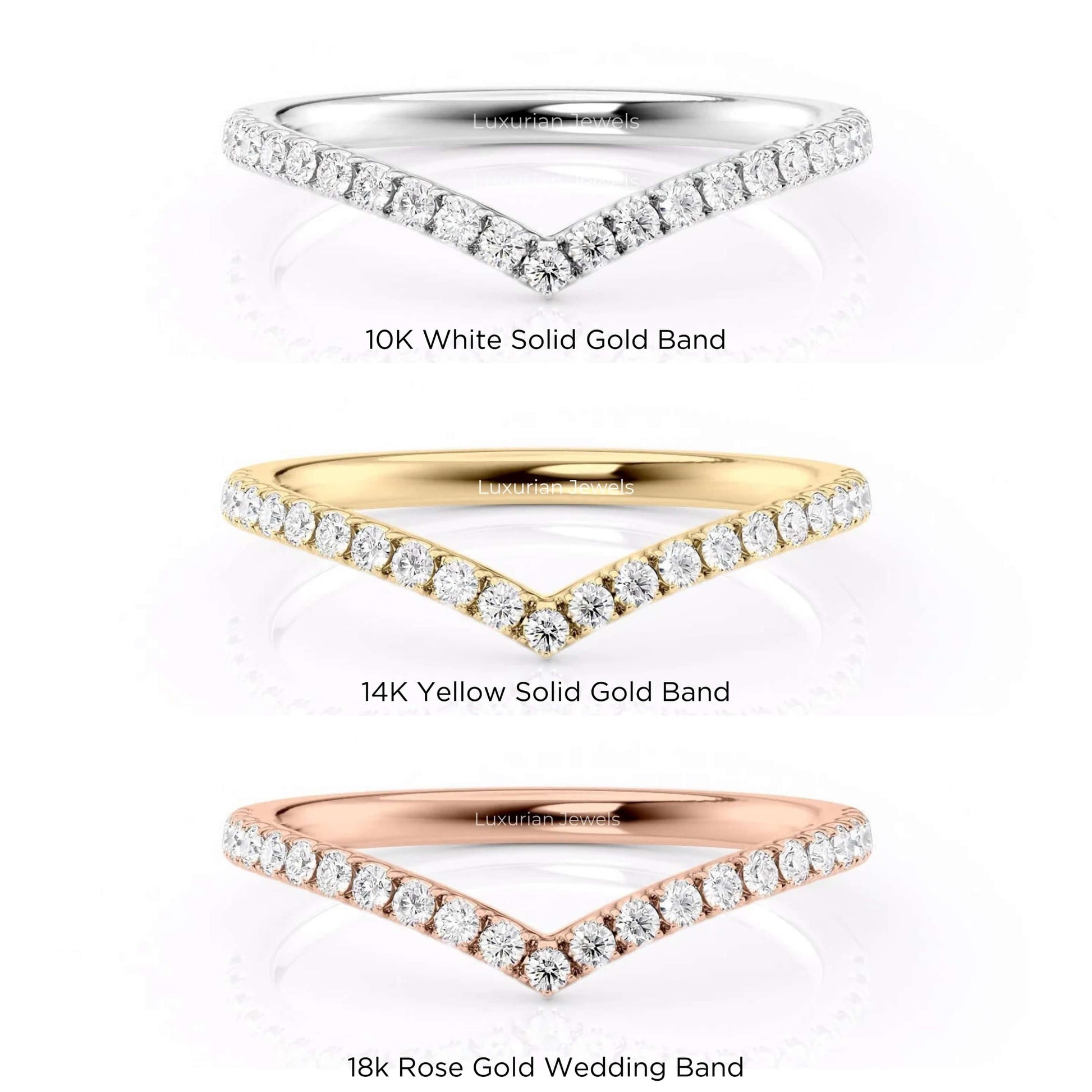 Vintage Chevron V Shape Band