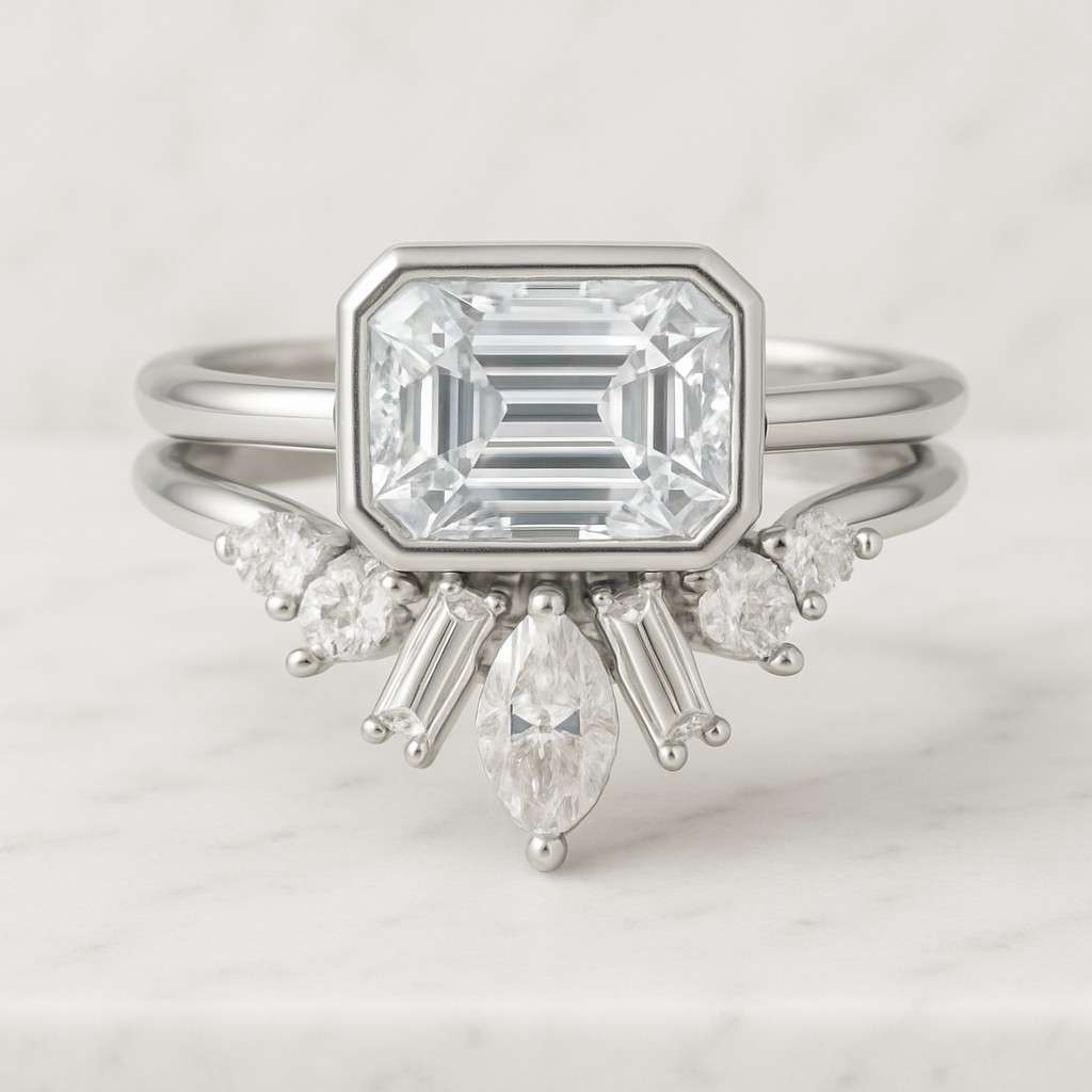 Vintage Hidden Pave Moissanite Basket Set Ring 3CT Oval Cut Moissanite Engagement Ring Oval Diamond Hidden Halo Ring