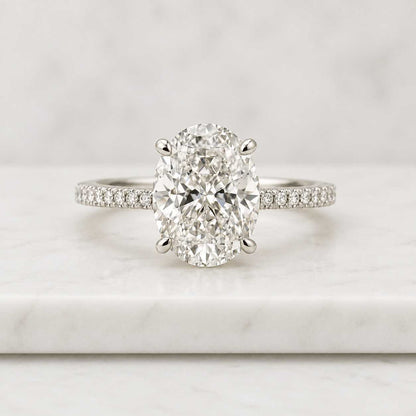 Vintage Marquise Diamond Band with pink sapphire hidden halo 