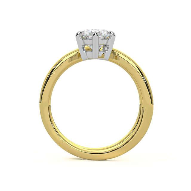 Vintage Marquise cut Moissanite Wedding Bridal set