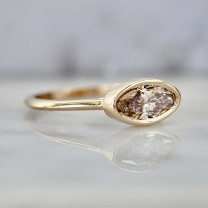 Vintage Old Mine Oval Cut Engagement Ring
