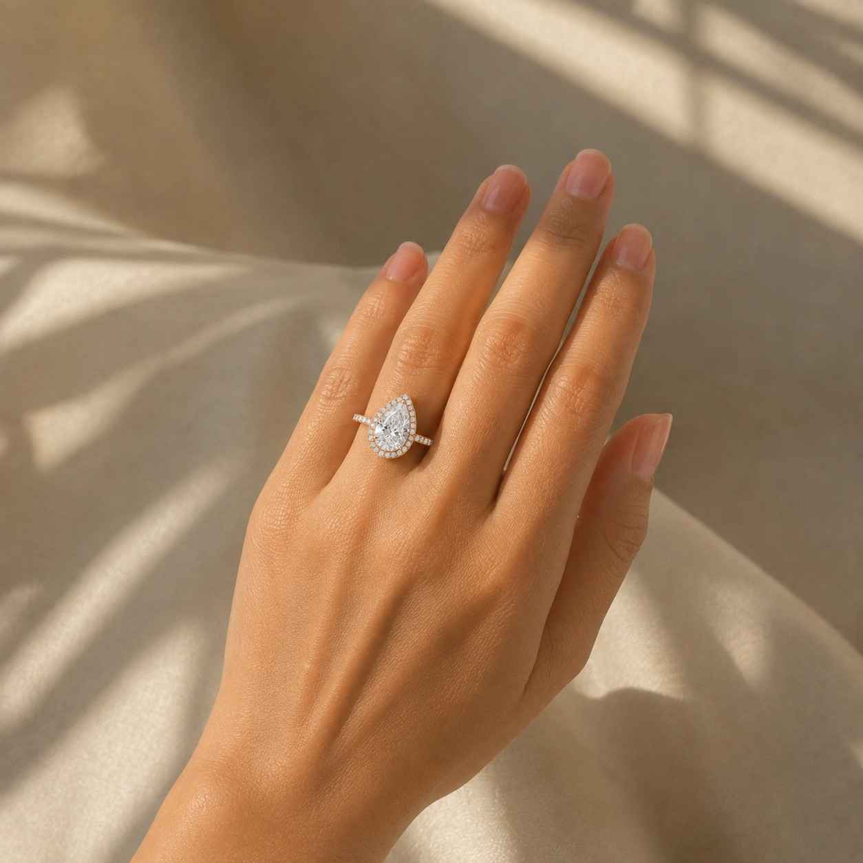 Vintage Pink Gemstone Ring, Oval Diamond Halo Wedding Ring, Oval Bezel Cut Lab Diamond Ring, 14K Gold Wide Cigar Band Ring 
