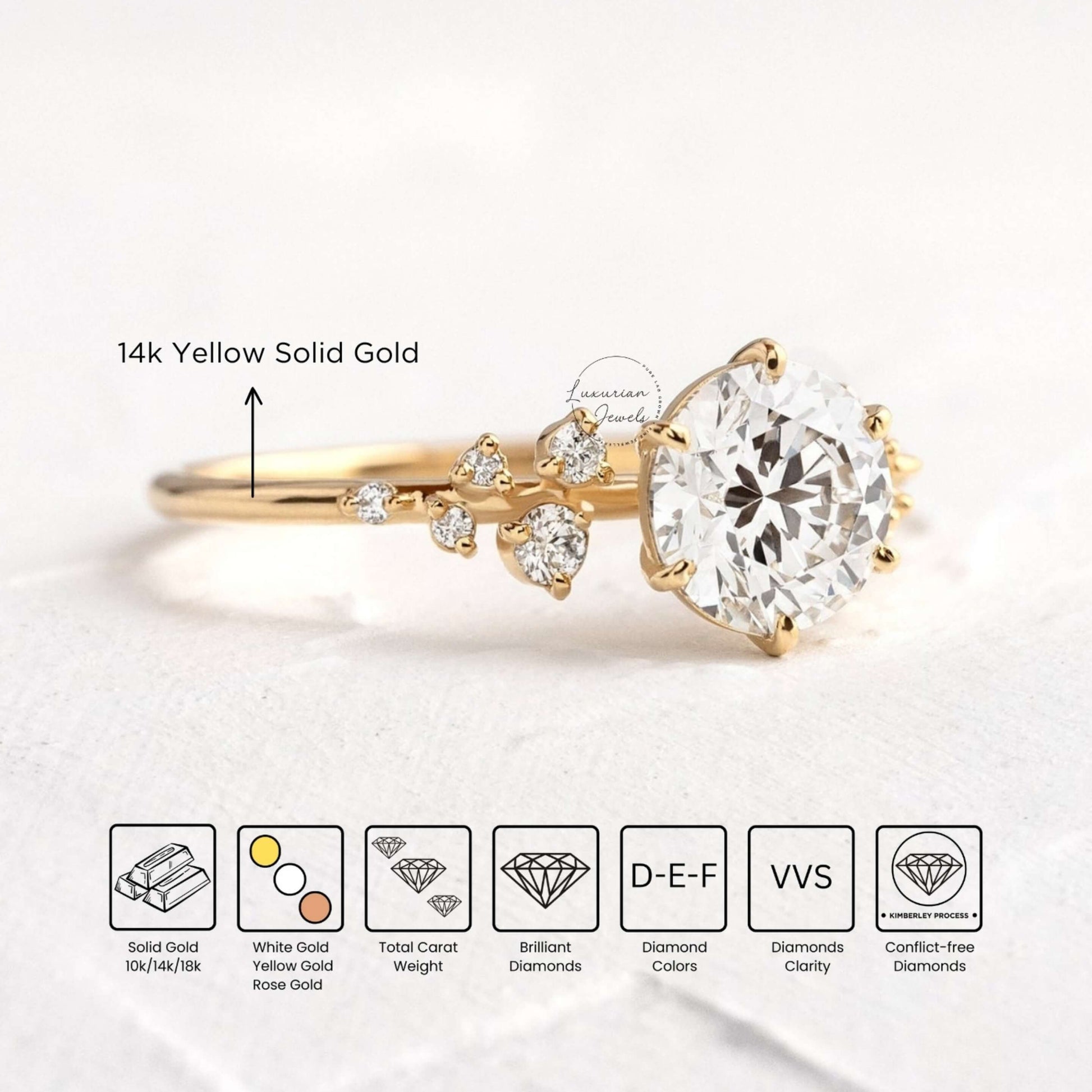 Vintage Real Diamond Ring Mother