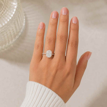 Vintage Salt & Pepper Wedding Ring, Icy Diamond Wedding Ring, Gift For Her