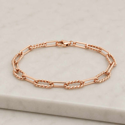 Vintage Wide Gold Tone Link Bracelet
