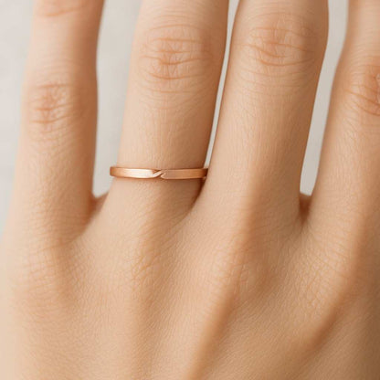 Vintage Wildflower Wedding Ring Birth Flower Ring Stacking Ring Anniversary Gift For Her