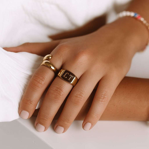 Vintage floral thick band floral thick band floral gold band ring stacking ring engagement ring