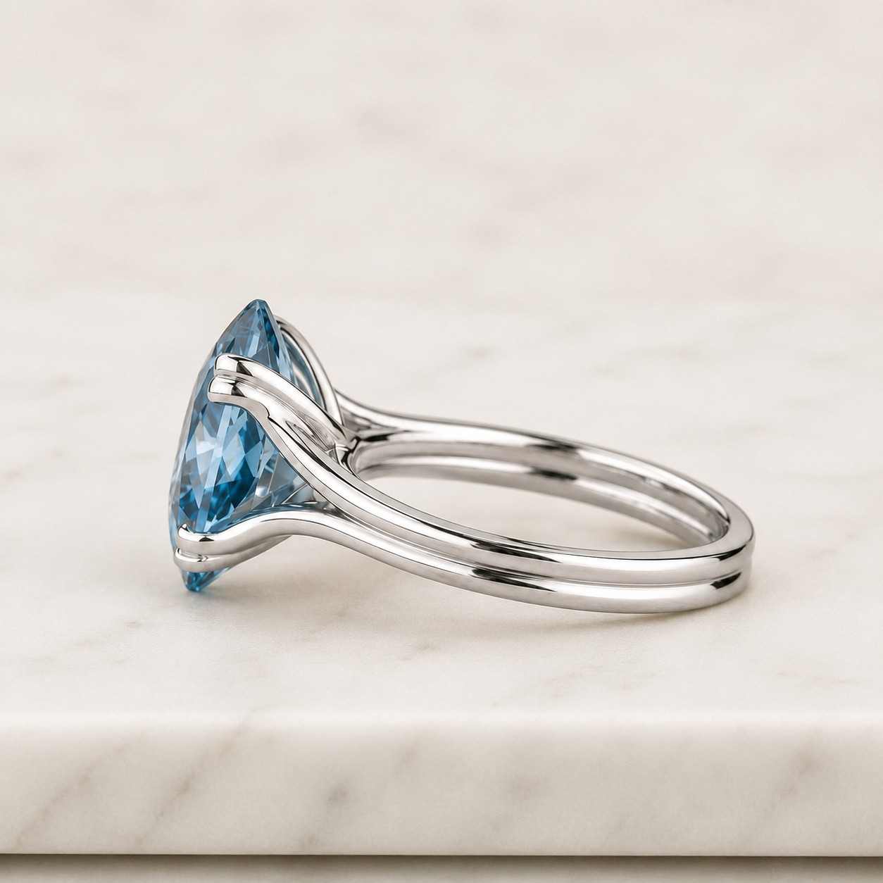 vintage oval cut london blue topaz engagement ring solid 14k gold moon promise ring nature inspire leaf ring handmade jewelry gift for women
