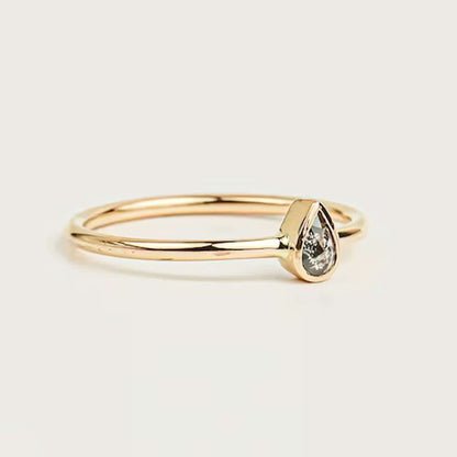 Vintage salt and pepper diamond engagement ring