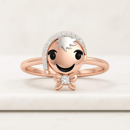 Vintage silver looney tunes character ring 925 sterling silver bugs bunny tweety ring size 6 cute jewelry gift for women