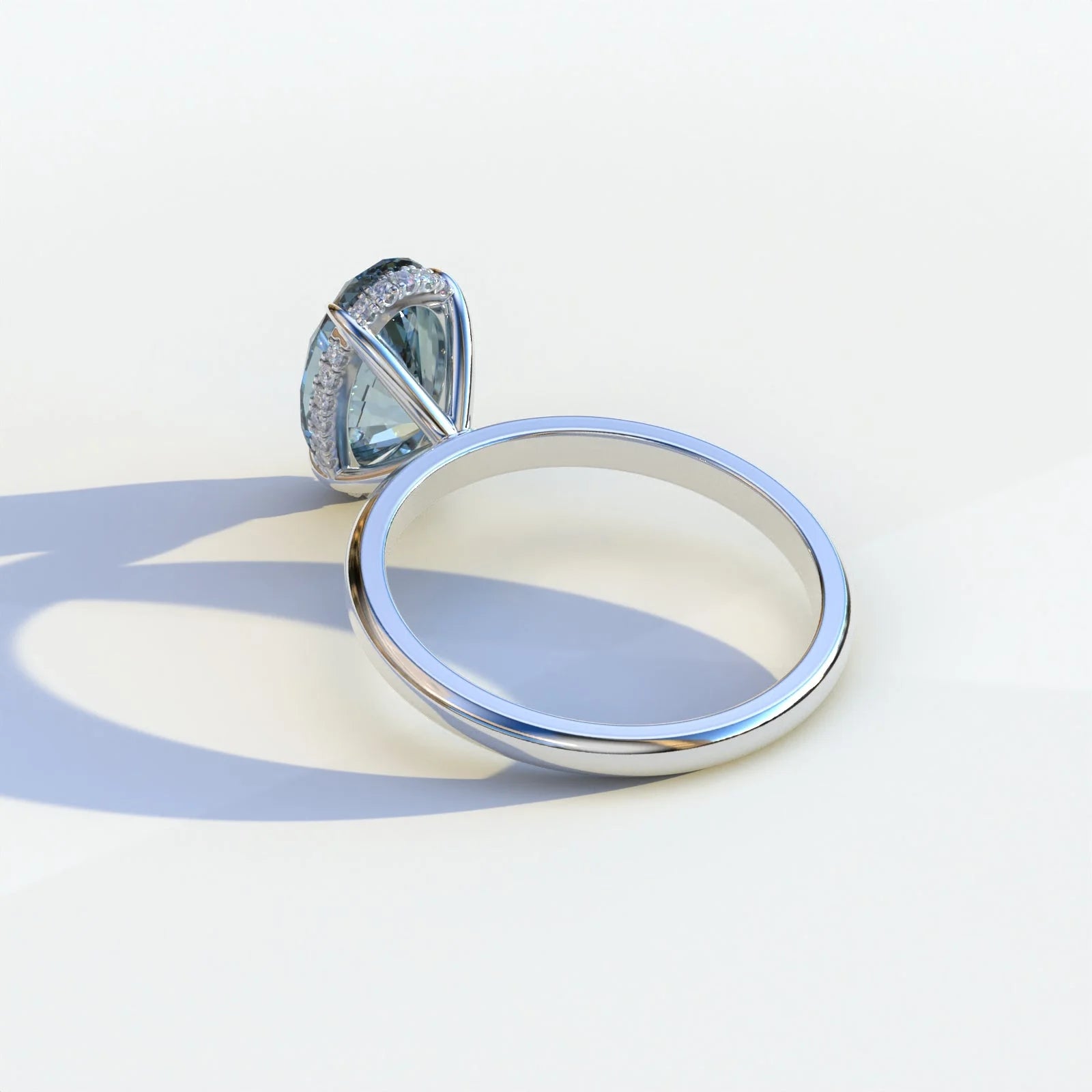 Vivid Blue Diamond Ring