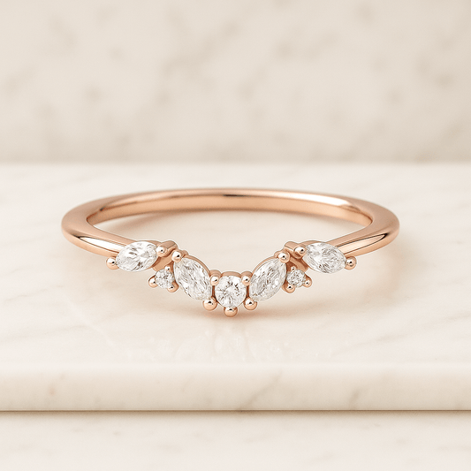 14K Solid Yellow Gold Wedding Band